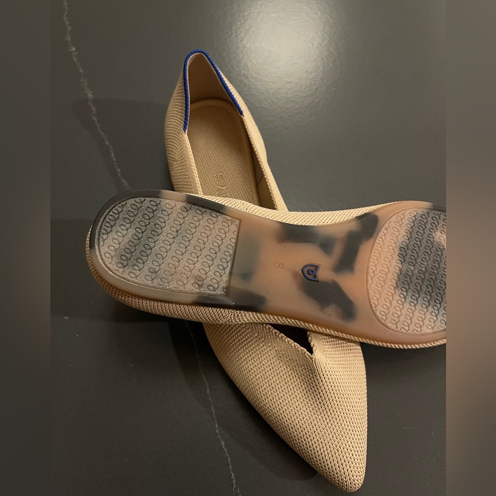 NEW ROTHY’S The Point II In Ecru Size 8 - Picture 12 of 13